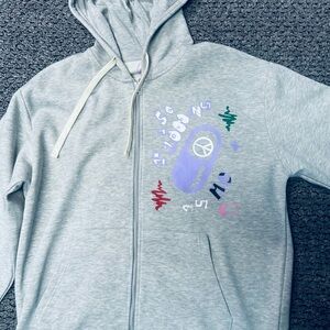 Stylishly Gray Hoodie Jacket